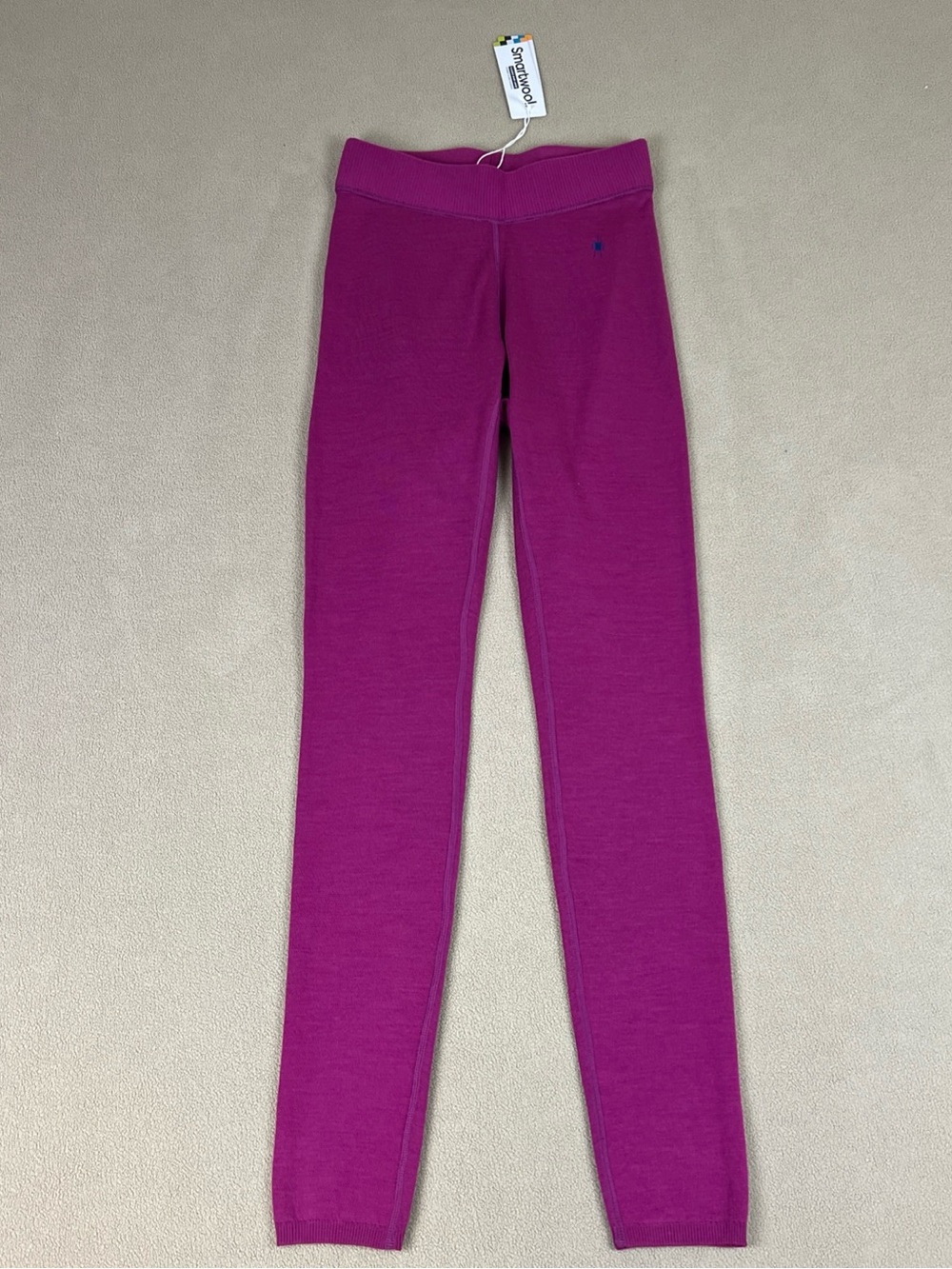 Smartwool Classic Base Layer Bottom, Leggings. Fuchsia Blueberry, Sz S.